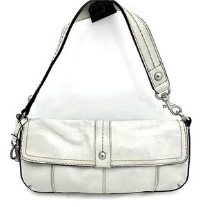 Fossil Small White Leather Shoulder Bag Charm